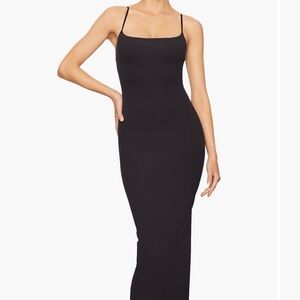 Skims Fits Everybody Dress Black Medium